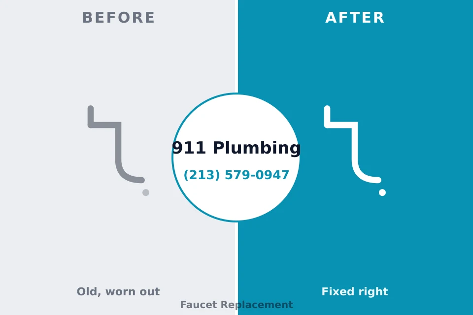Before and after: plumbing repair Wynnewood, OK